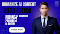 humanize ai content rephrase text proofread transcripts and edit books