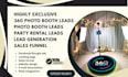 generate 360 photo booth leads event planning leads party rental leads website