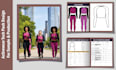 tech pack design activewear, sports wear and gym wear