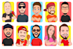 draw a custom caricature or cartoon portrait from your photo