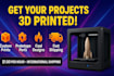 3d printing services affordable, fast, professional