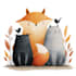 draw an eyecatchy mascot, animal cartoon character