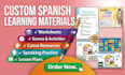 design custom spanish learning resources for teachers