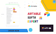 build airtable ai database, automate workflows with zapier, and design softr