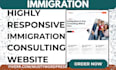 professional immigration website with lead capture and visa consulting system