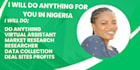 do anything within outside nigeria run errands and  virtual assistant