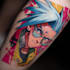 make comic cartoon anime tattoo design