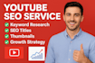 be your youtube seo expert and optimization your channel