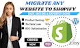 migrate to shopify wordpress wix magento godaddy to shopify website cloning