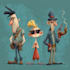 do comic cartoon character design