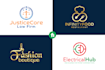 do modern minimalist custom business logo design and redesign
