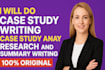 do case study, case study analysis, research and summary