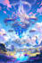 create stunning fantasy landscape, background illustration