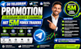 do telegram promotion, telegram forex channel hit 5m forex traders, telegram ads