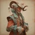 make fantasy character in vintage style
