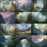 illustrate a fantasy landscape design illustrations