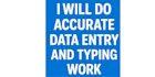 do accurate data entry and typing work