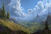 design fantasy background, landscape art