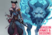 draw your dungeons and dragons character
