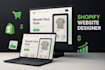 shopify website design redesign, clone shopify store