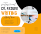 write CV,professional resume and cover letter