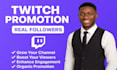 do twitch promotion to boost your twitch live viewers