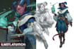 draw anime and game style characters art