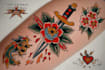 do traditional or old school tattoo designs for you