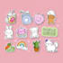 draw cute kawaii doodles, stickers illustrations