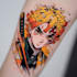 make comic cartoon anime tattoo design