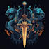 create amedieval fantasy game, rpg, mmo game logo design