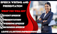 write a professional engaging speech for conference presentation or any occasion
