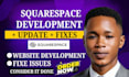 develop squarespace website or help you edit or review it