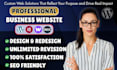 design portfolio website, blog, ecommerce website, wordpress business website
