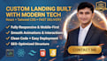 build a responsive landing page with react and tailwind CSS