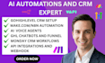 do make com automation gohighlevel crm custom agent vapi ai chatbot n8n monday