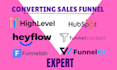 setup sales funnel using heyflow hubspot funnel cockpit funnelish gohighlevel