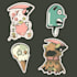 design halloween illustration, halloween anime artwork,