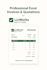professional excel quotations, invoices, business documents, data entry