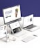 design digital product mockup bundle, online course cover