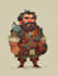 draw 2d game character illustration