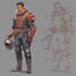 create scifi, fantasy, superhero character design