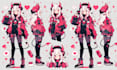 draw character reference sheet design vtuber ref sheet in anime style nsfw art