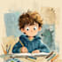 draw comic children book illustration