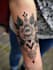 create a tattoo design for leg sleeve