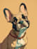 create minimalist pet line art portrait