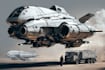 draw sci fi vehicle design and spaceship concept art