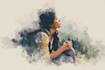 draw digital watercolor illustration