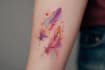 create a watercolor tattoo design