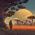 create a custom 2d environment art and background art